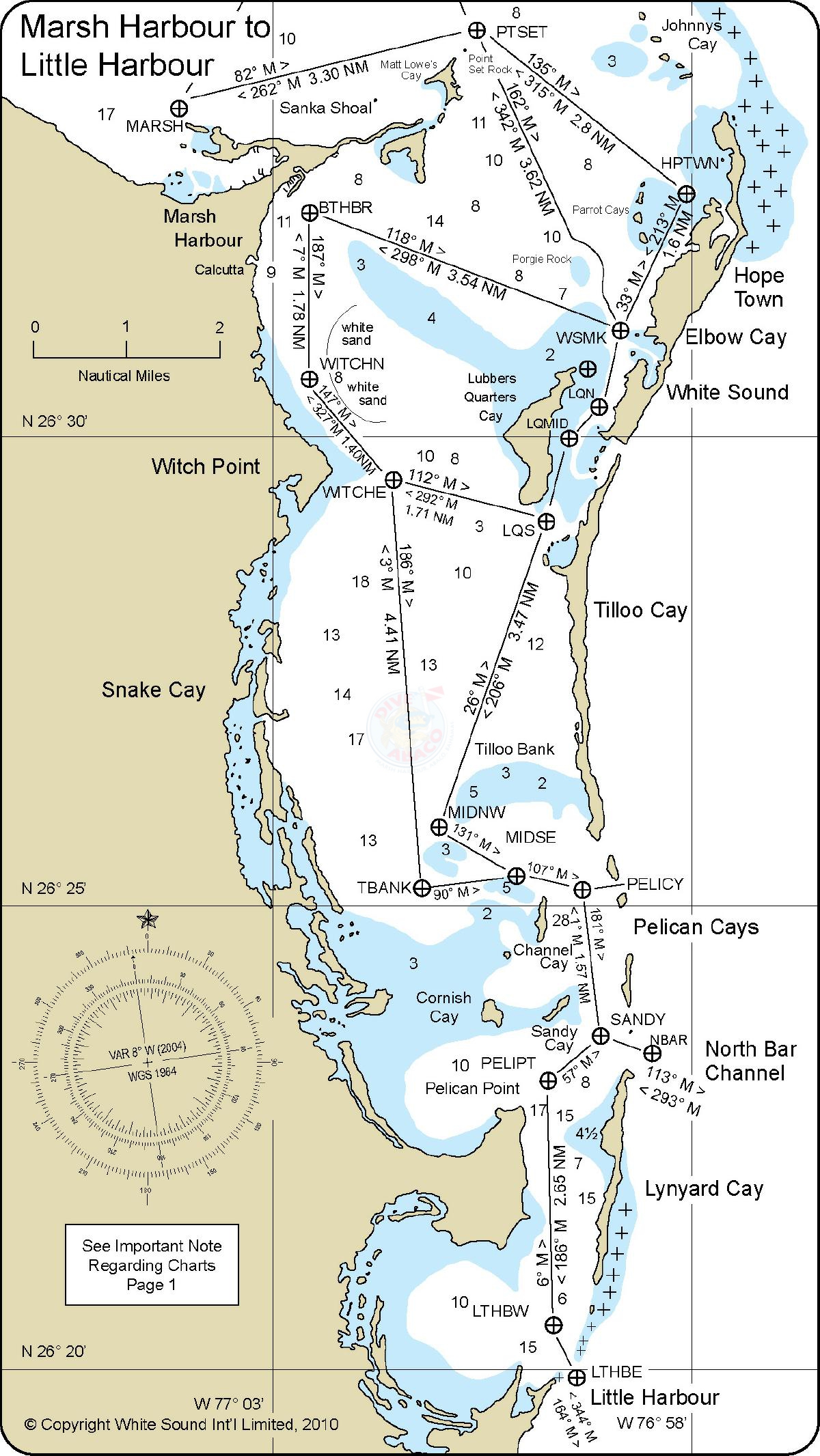 Abacos Nautical Charts